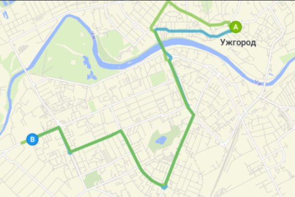 14 маршрутка Ужгород маршрут