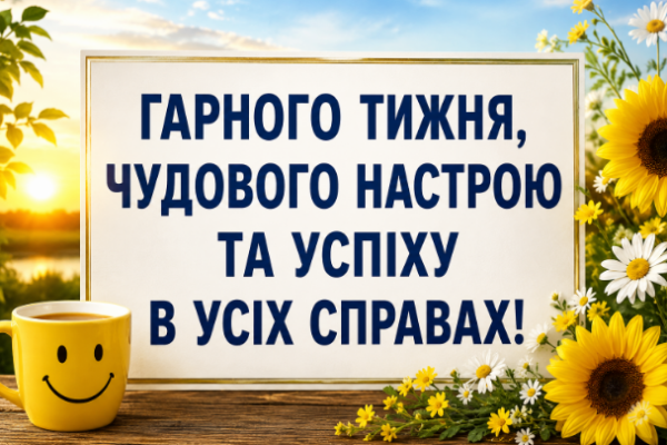 Побажання гарного тижня картинка
