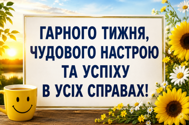Побажання гарного тижня
