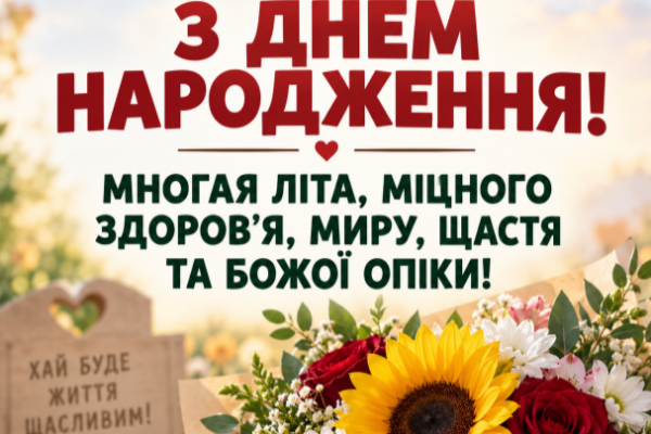 З днем народження многая літа відкритка